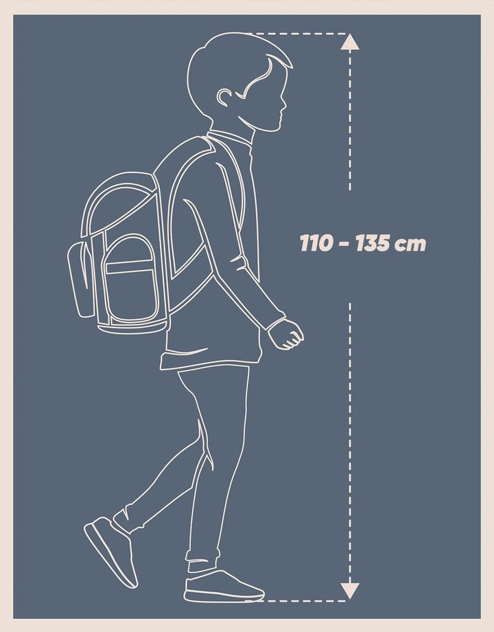 Baagl Schulranzen Jungen Mädchen für 1. Klasse - Ergonomische Schultasche für Kinder - Schulrucksack