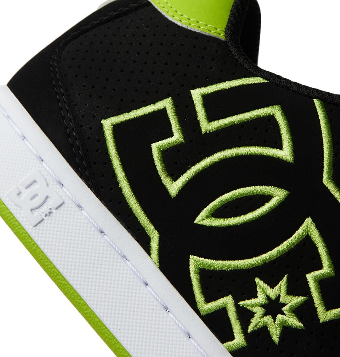 DC Shoes Net, Herren Sneakers 44.5 EU Black Lime Green, 44.5 EU Black Lime Green