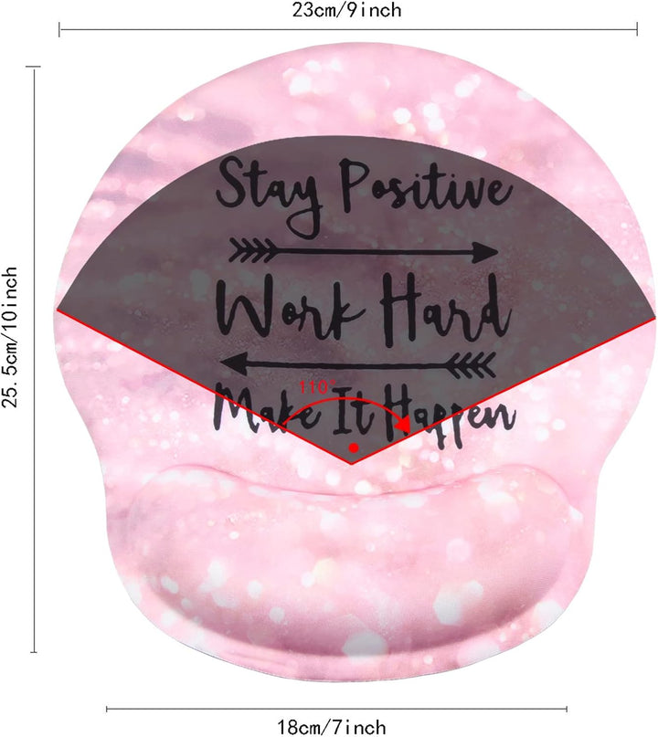 Mauspad,Mousepad Mit Handauflage, Mauspad Mit Gelkissen,Ergonomisches Mousepads Mit Untersetzer für