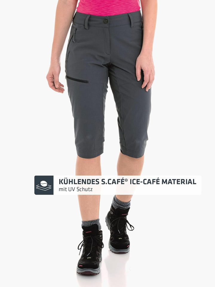 Schöffel Damen Pants Caracas6, leichte und kühlende Wanderhose aus elastischem Stoff, vielseitige Ou