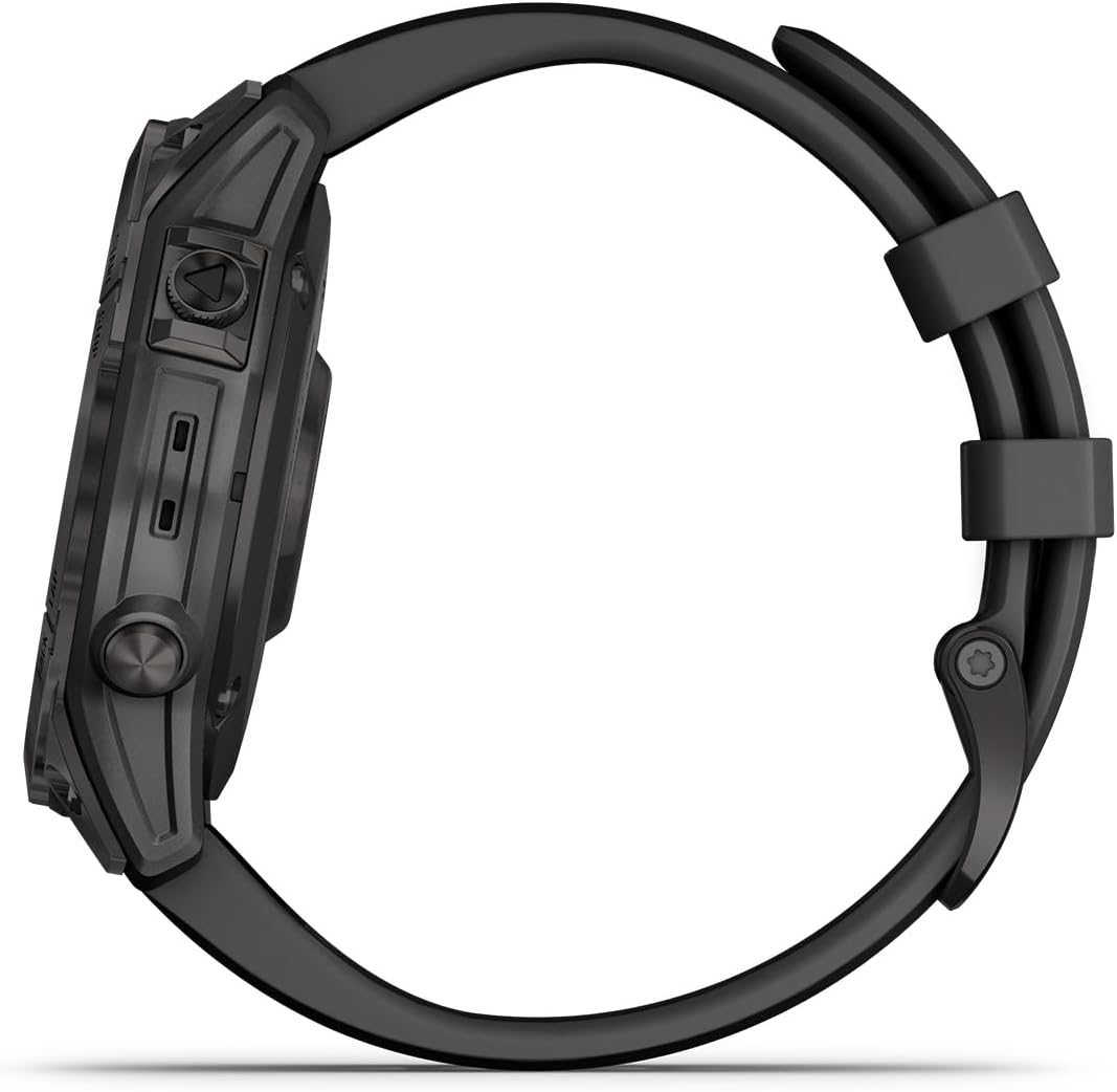 Garmin Fenix 7 Sapphire Solar 47mm, Slate Grey/Black (010-02540-21) Schwarz Taille unique, Schwarz T