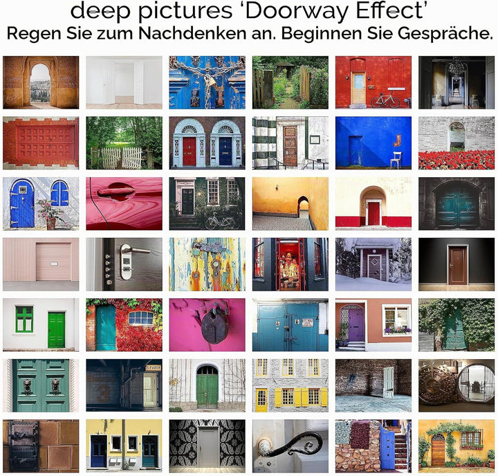 metaFox Coaching Postkarten | Doorway Effect | 52 hochwertige Karten für bedeutsame Gespräche und Be