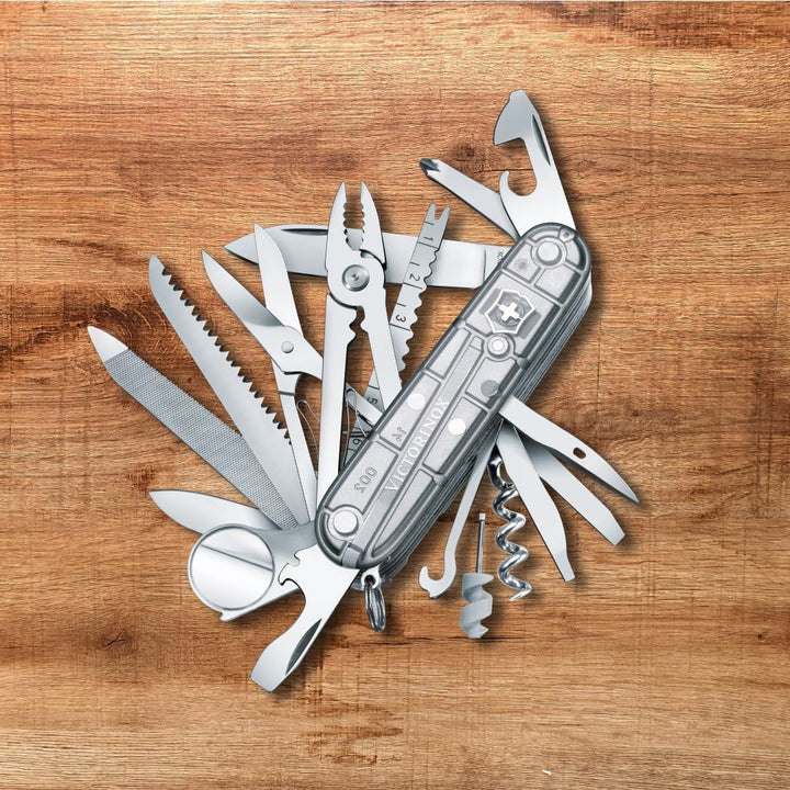 Victorinox, Schweizer Taschenmesser, Swiss Champ, Multitool, 33 Funktionen, Klinge, gross, Korkenzie