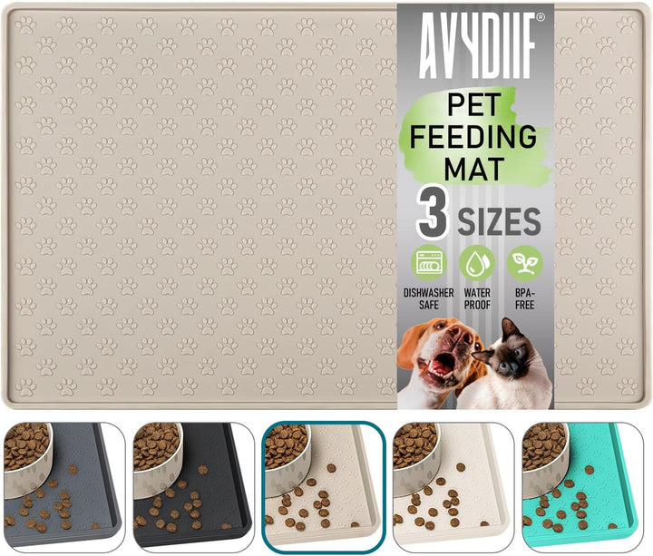 Napfunterlage für Hunde, Futtermatten für Hunde und Katzen rutschfeste Futtermatte aus Silikon - was