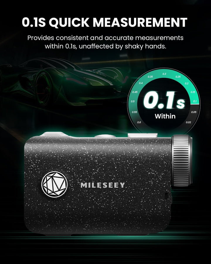 MiLESEEY Hochwertige Tasche Laser Entfernungsmesser Golf mit IP65 Wasserdicht,1000 Yards wiederaufla