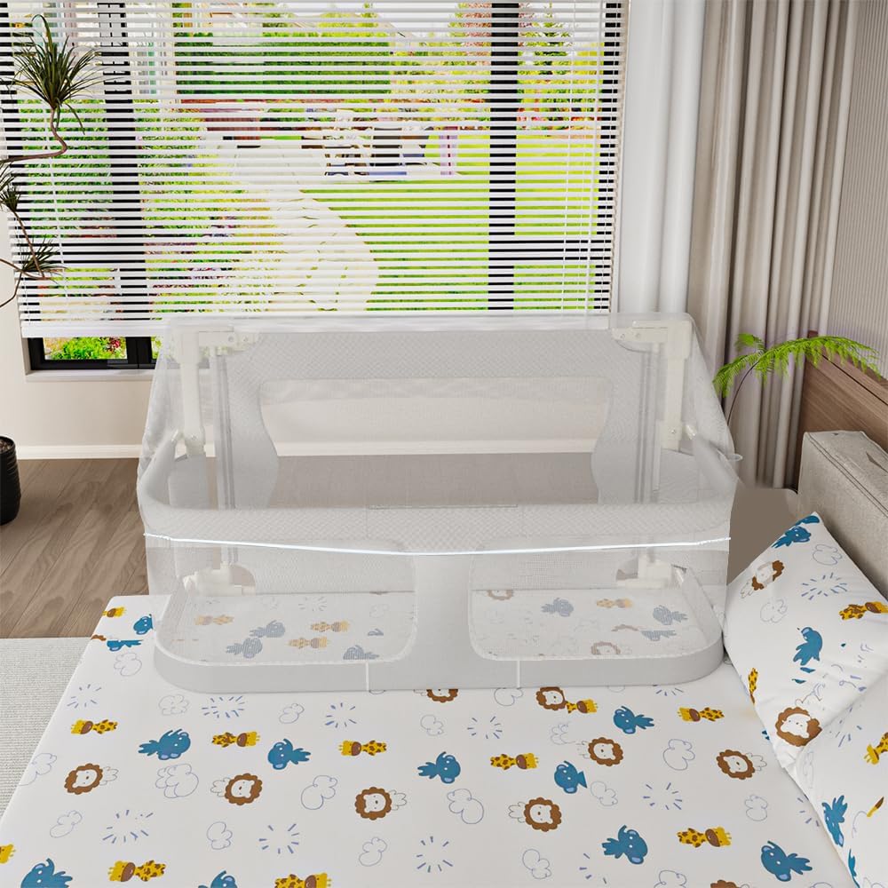 homewell Bettgitter, gemeinsames Schlafen, Bettschutzgitter Kinderbettgitter für Kinder Babybettgitt