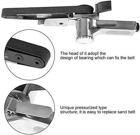 Mini Luftbandschleifer Pneumatisch, Bandschleifer Industrielle Schleifmaschine Polierwerkzeug 16000