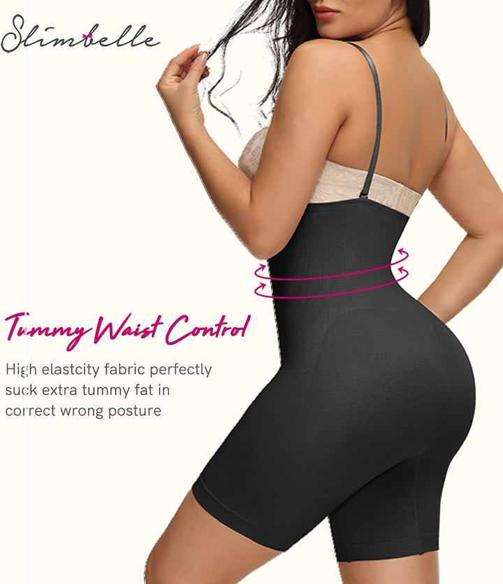 SLIMBELLE Shaping Body Damen Bauchweg Body Shaper Stark Formend Miederbody Sculpting Bodysuit Bodyfo