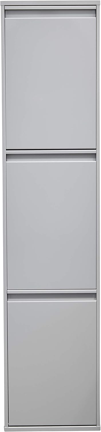 ARREGUI Basic CR302-B Mülltrennsystem aus Stahl | 3 Fächer Mülleimer für die Küche | 3 Fach Abfallei