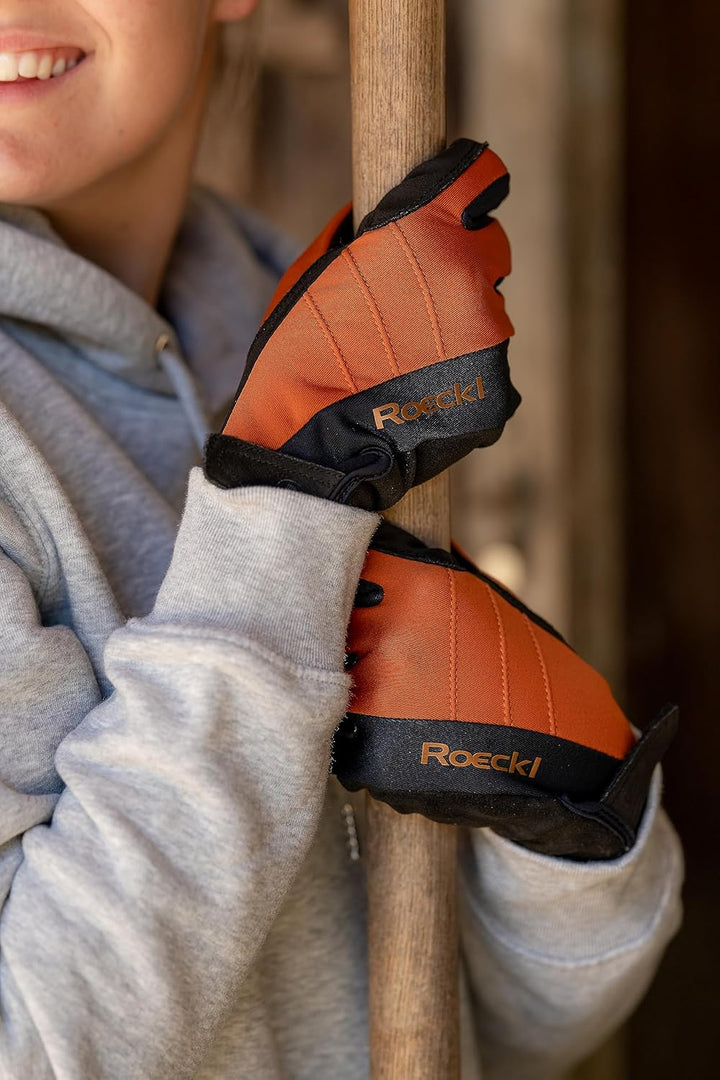 Roeckl Sports Reithandschuh WISBECH, Turnier Winter Handschuh, 2 Farben, Grösse 6-11 6 Bernstein, 6