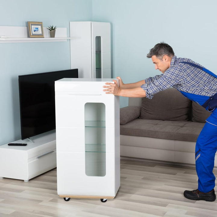 HENGMEI Rollbrett Transportroller 2 Stück, 200 kg Belastbarkeit pro Plattform mit 360° Rolle Kann an