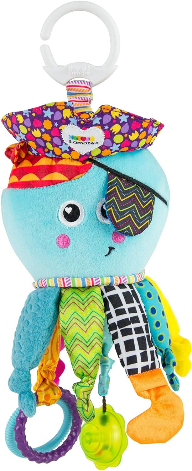 Lamaze Baby Spielzeug%22Captain Calamari, die Piratenkrake%22 Clip & Go, Hochwertiges Kleinkindspiel