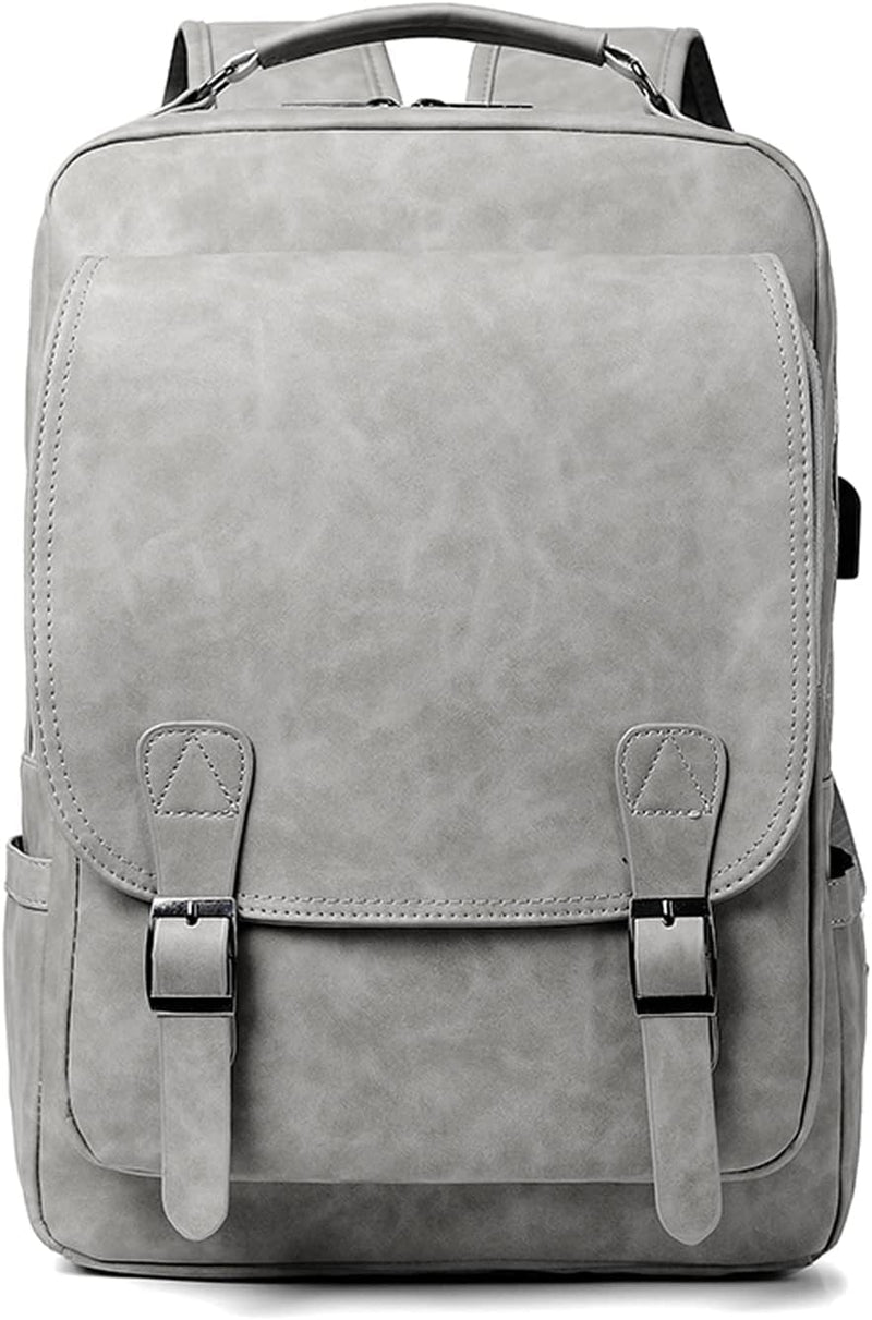 FANDARE Rucksack Laptop Wasserdicht Handgepäck Rucksack Wasserdicht PU-Leder Schulrucksack Herren Da