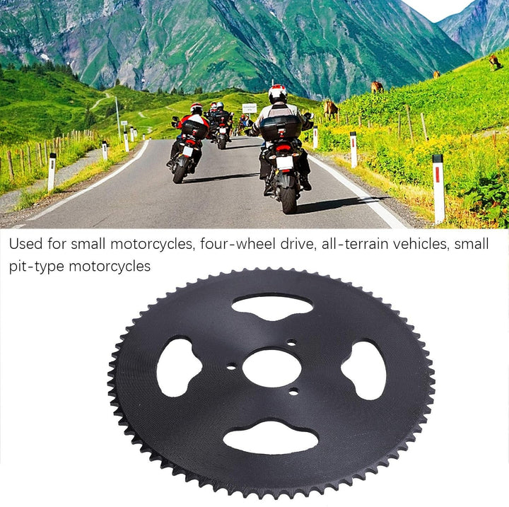 Stahl Kettenrad, T8F 74T Zahn 35MM Motorrad Kettenrad Langlebiges Motorrad Ersatzzubehör