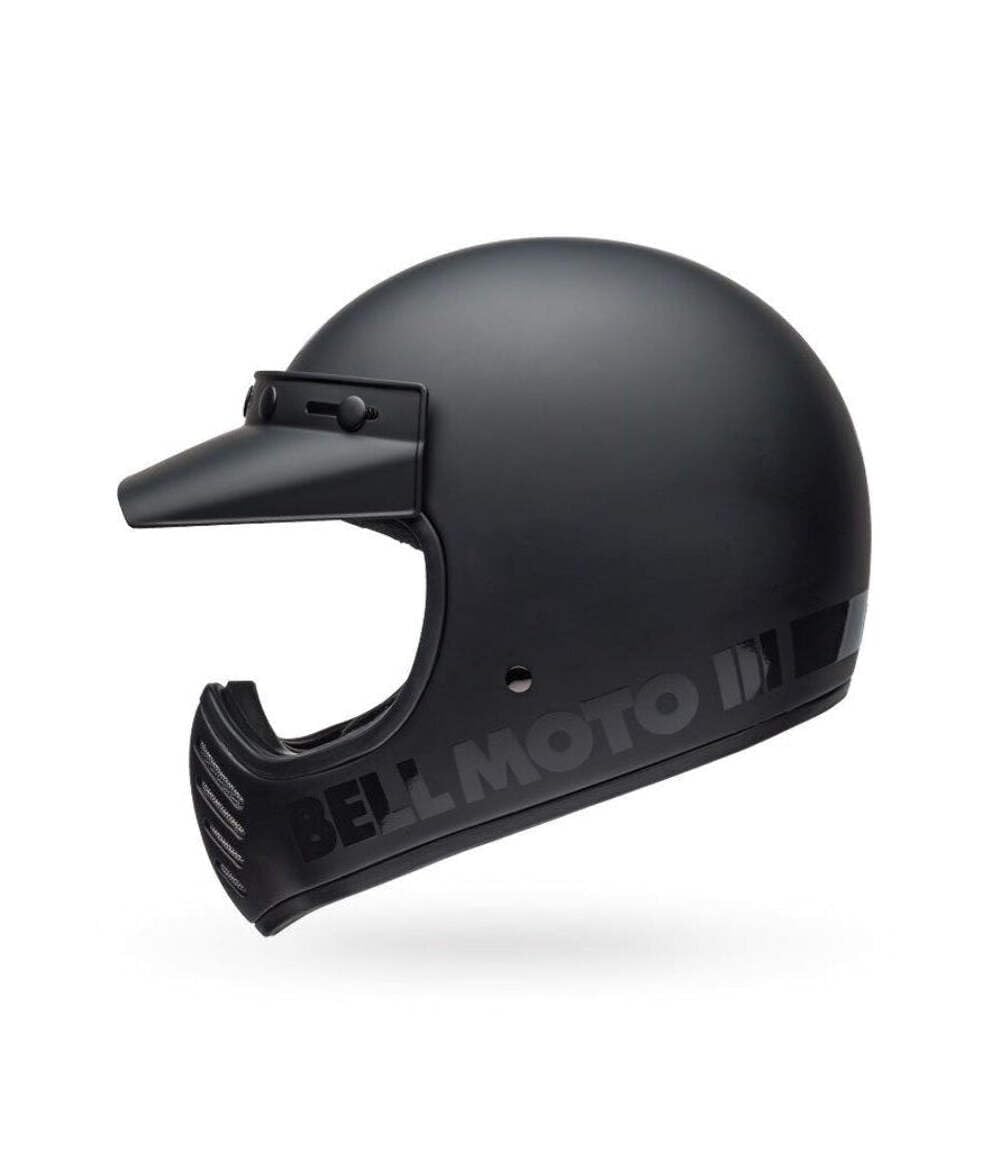 Bell Moto-3 Classic Motocross Helm (Black Matt,L (59/60))