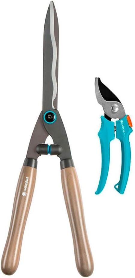 Gardena Set de Cortasetos NatureCut + Tijera Classic 8754-20 Set de 12