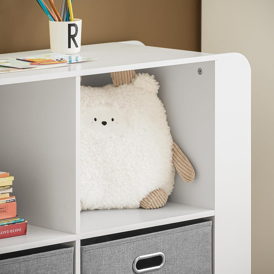 SoBuy KMB85-W Kinderregal Bücherregal Kinderzimmer Regal Aufbewahrungsregal für Kinder Kinderzimmer