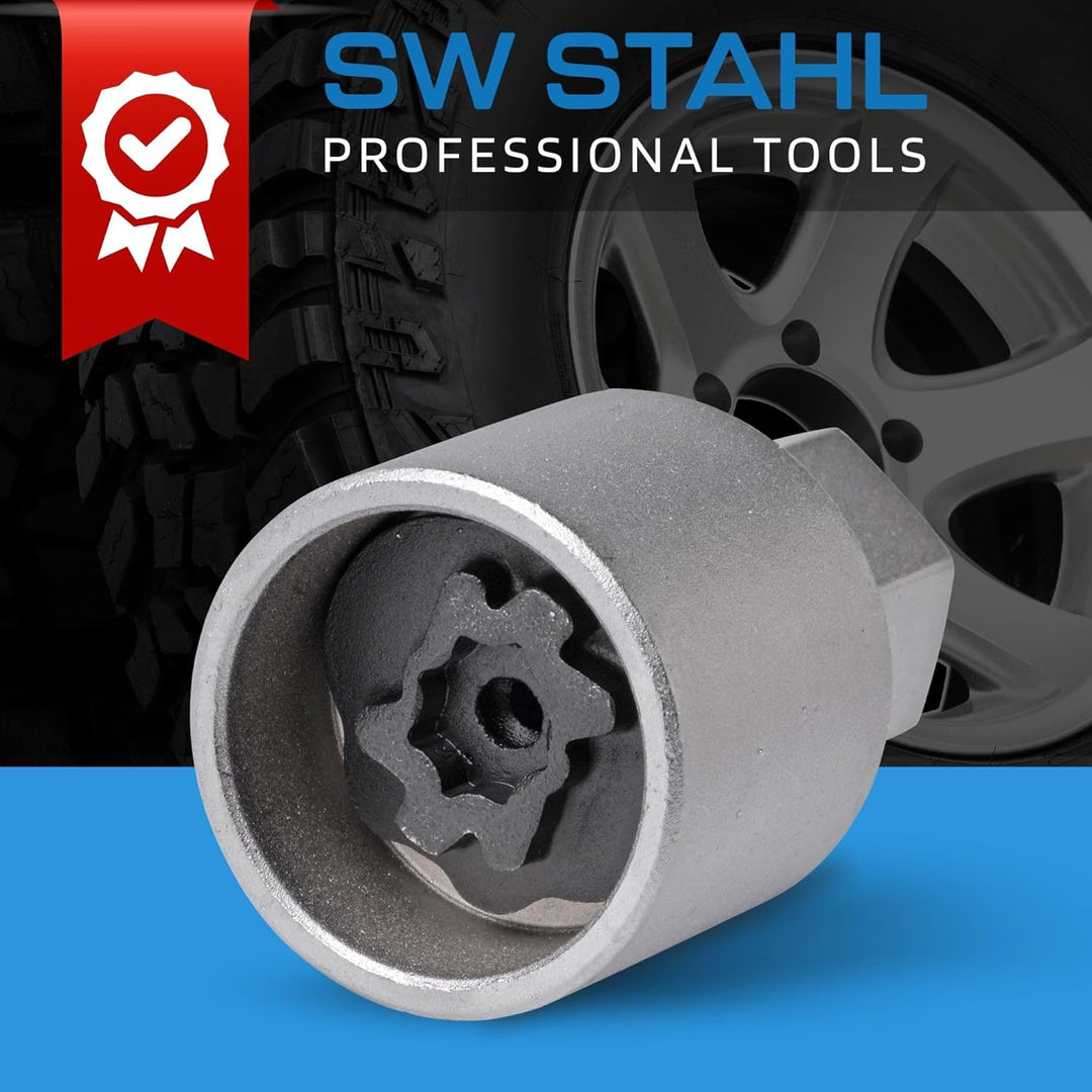 SW-Stahl 02383L-16 Felgenschloss Adapter 536 I geeignet für VW I Felgenschlösser lösen I Radsicherun