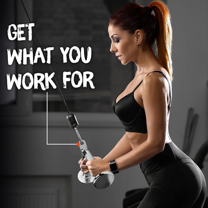 Yes4All LAT-Pull-Down-Kabelaufsatz, Trizeps-Pressstange, V-förmige Stange mit Diamant-Rändelgriff, B