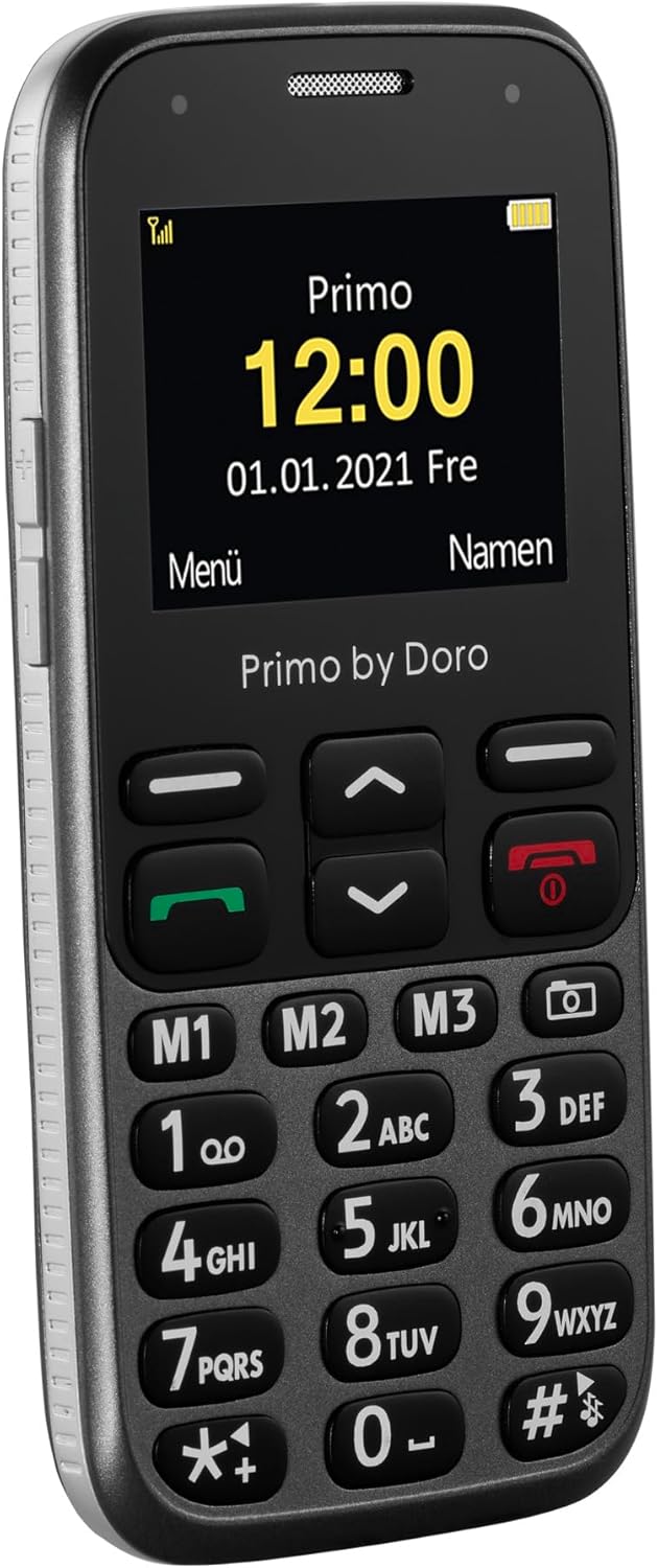 Primo 218 by Doro GSM Mobiltelefon mit grossem Fardisplay, Notruftaste, Taschenlampe, Ortung, inkl.