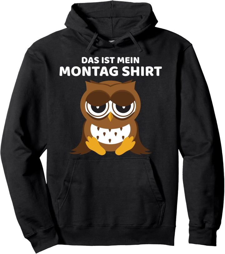 Eule Party Wochenende Montag Geschenk Hoodie Pullover Hoodie