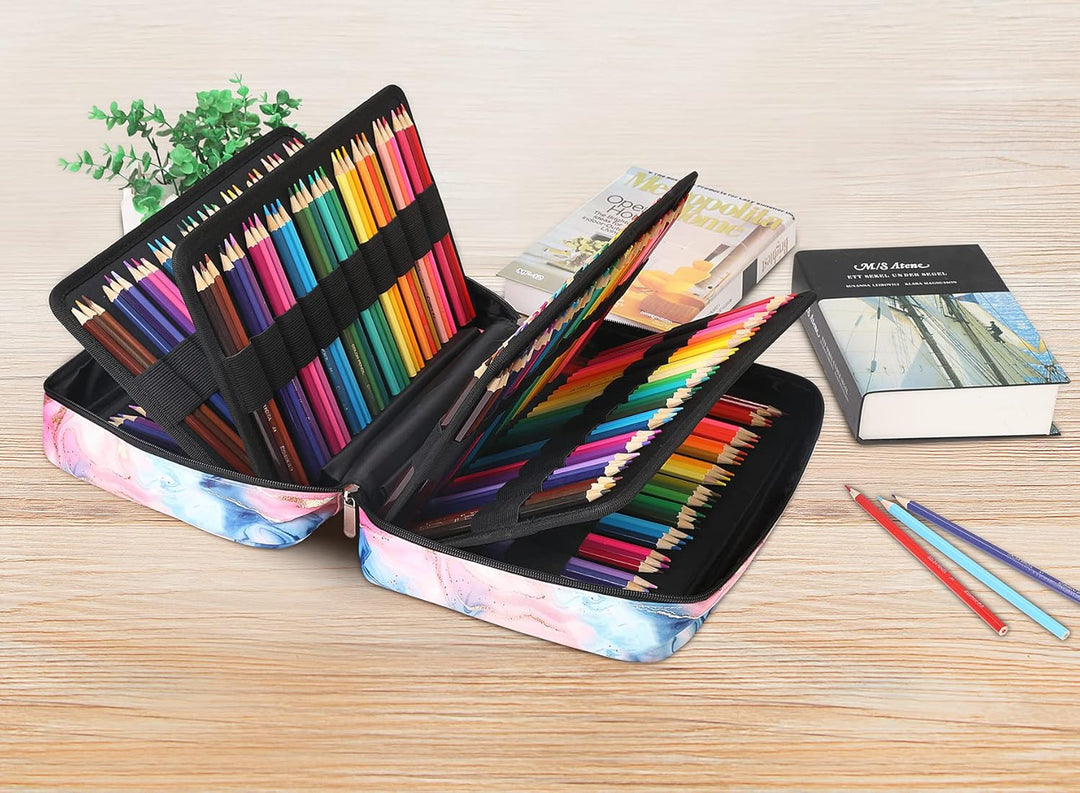 JAKAGO Federmäppchen Grosse Kapazität für 300 Stifte Aufbewahrung Buntstifte,Wasserdicht Pencil Case