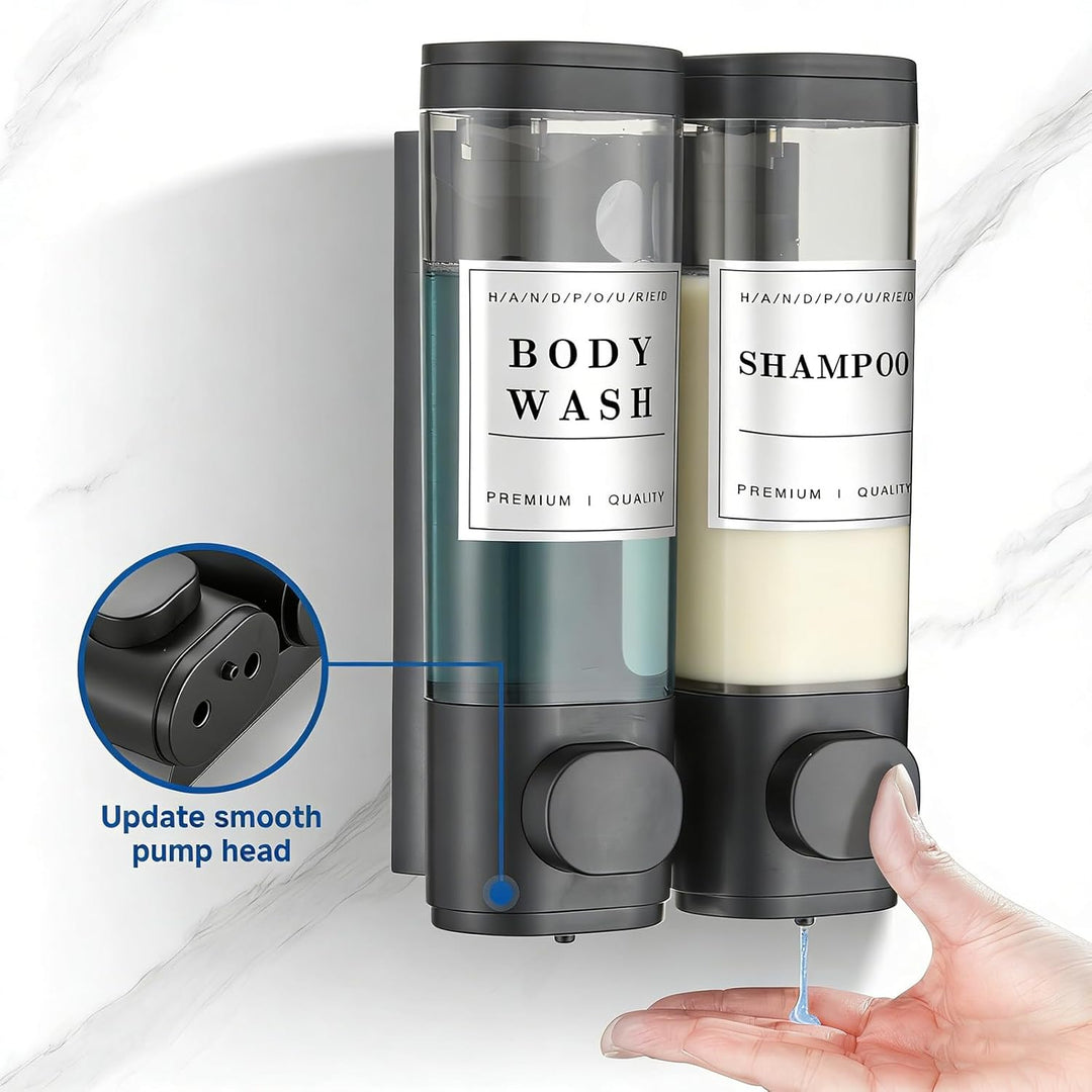 Shampoo- und Spülungsspender, Badezimmer, Dusche, Seifenspender, Wandmontage, Shampoospender für Dus