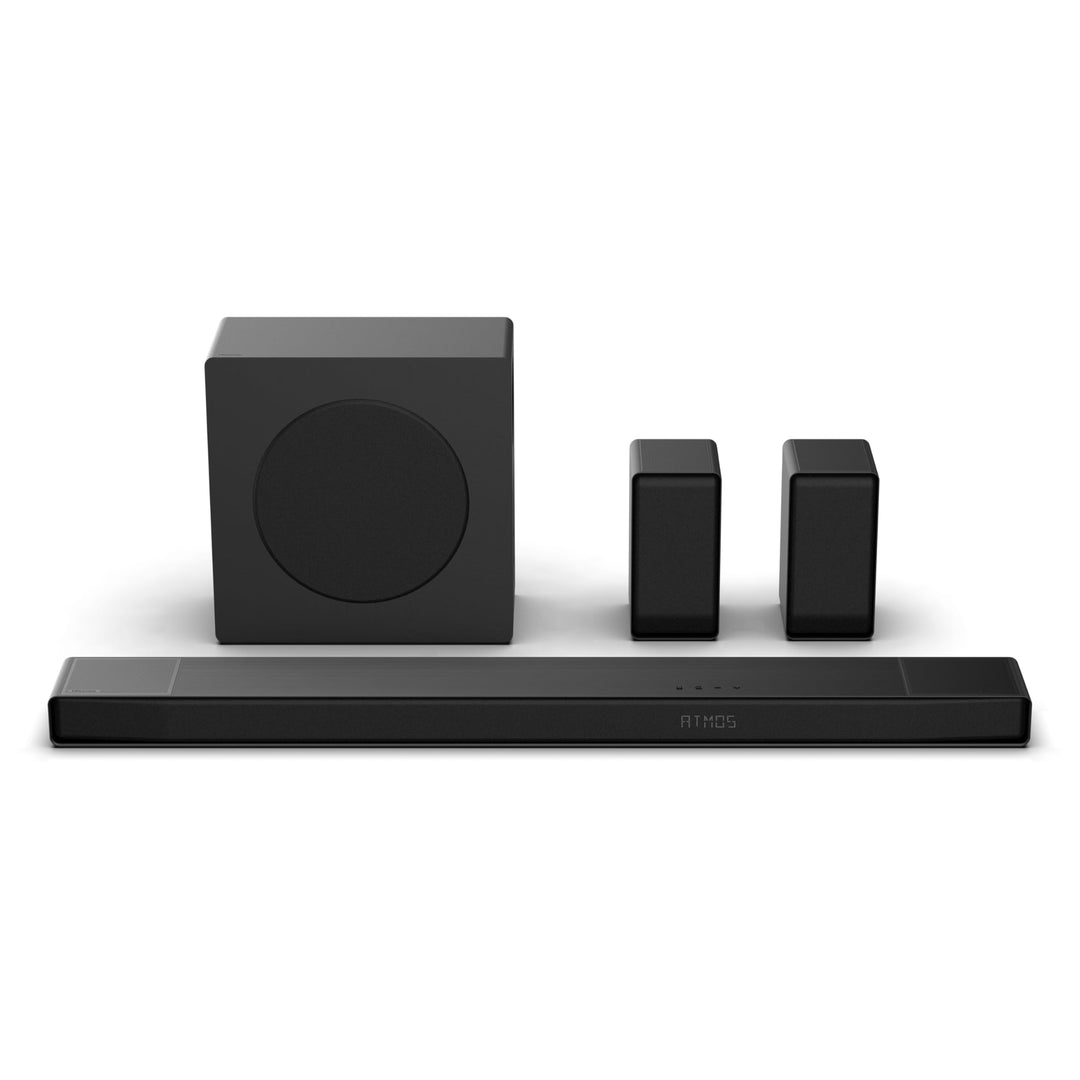 Hisense AX5140Q Soundbar 5.1.4, 600 W, 13 Lautsprecher, Subwoofer, kabellose Rücklautsprecher, autom