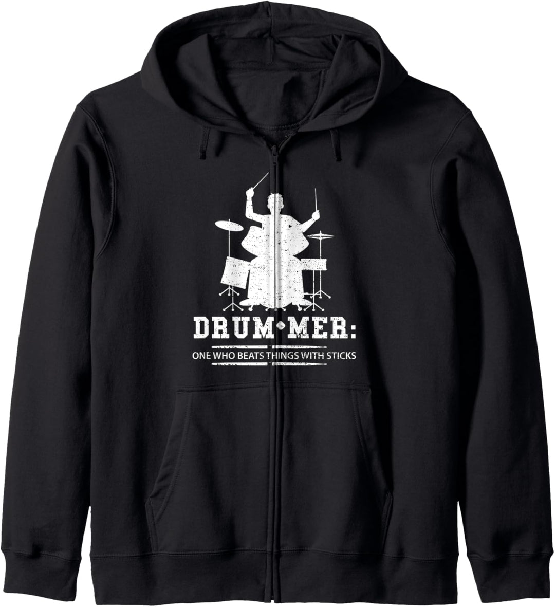 Schlagzeuger: Drummer Definition - Schlagzeug Kapuzenjacke