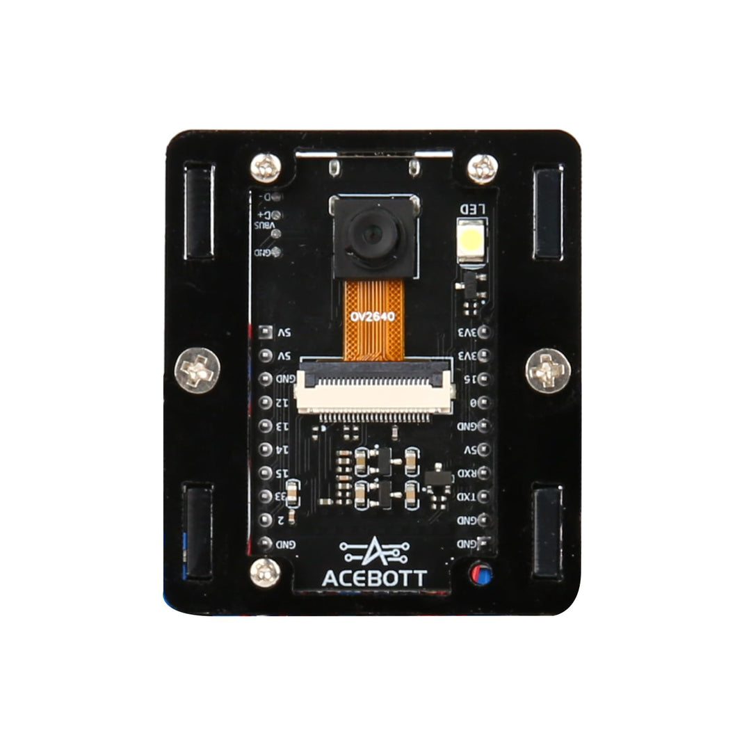 ACEBOTT Roboter Spielzeug 3MP Kamera-Erweiterungspaket Smart Robot Car Kit, Robotik-Bausatz für Kind