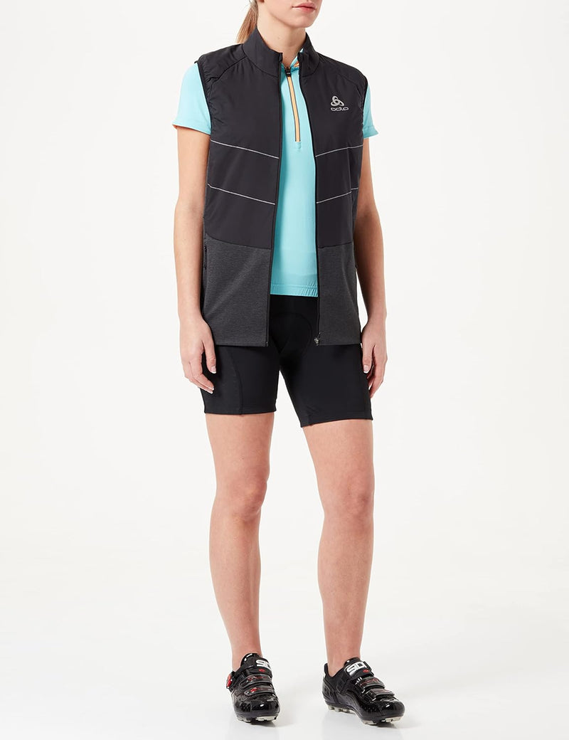 Odlo Damen Vest Run Easy S-thermic Laufweste XS Schwarz, XS Schwarz