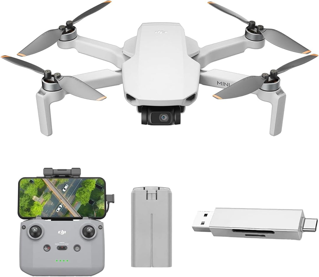 DJI Mini 4K, Drohne mit 4k UHD Kamera für Erwachsene, unter 249 g, 3-Achsen Gimbal Stabilisierung, 1