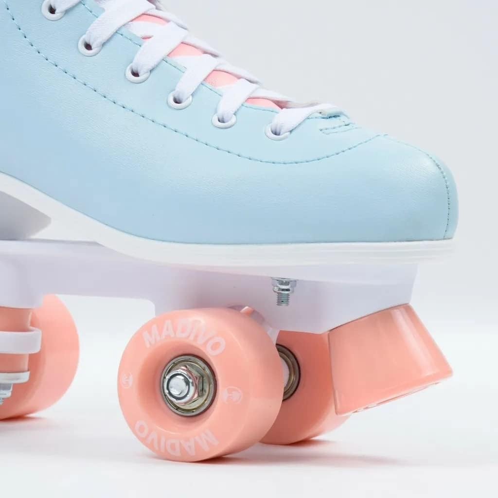 MADIVO Pastel Damen Klassische Retro Rollschuhe | ABEC-7 Kugellager | Mädchen Roller Skates Inliner