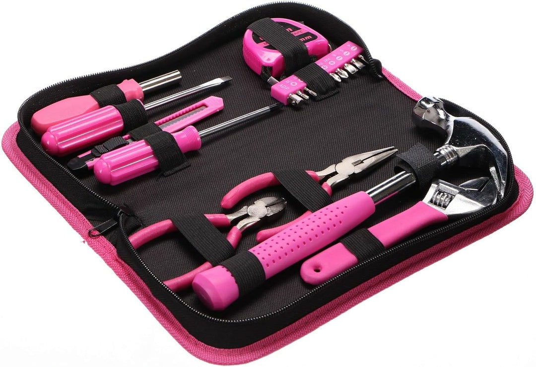 SIXTOL HOME PINK 20 Werkzeugset in einer Tasche | Für den Heimgebrauch | praktischen Werkzeug-Tasche