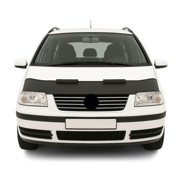 OMAC Haubenbra Steinschlagschutz Bonnet Bra kompatibel mit VW Sharan 7M9 2000-2010 Schwarz Halb Schw