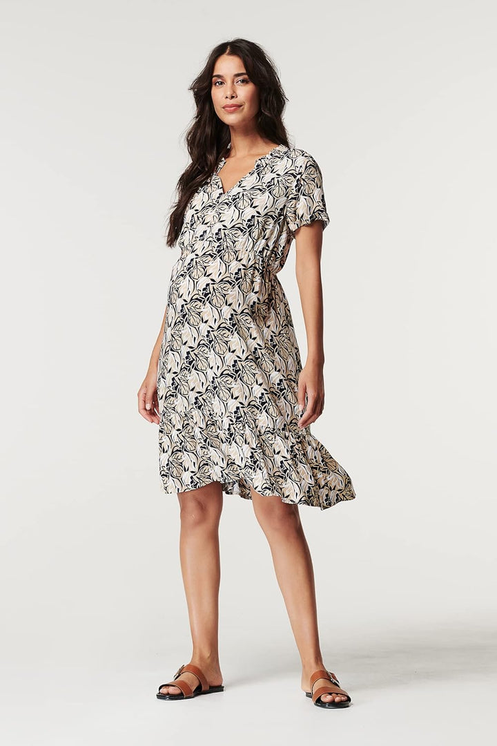 ESPRIT Maternity Kleid mit Print 36 Gunmetal - 15, 36 Gunmetal - 15