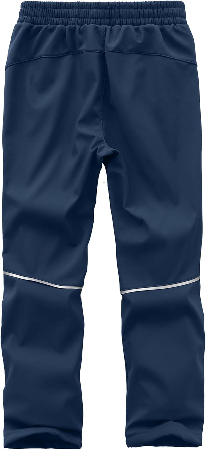 Zzkouine Kinder Softshellhose Schneehose Thermohose Hosen Jungen Mädchen Winterhose Outdoorhose Wand