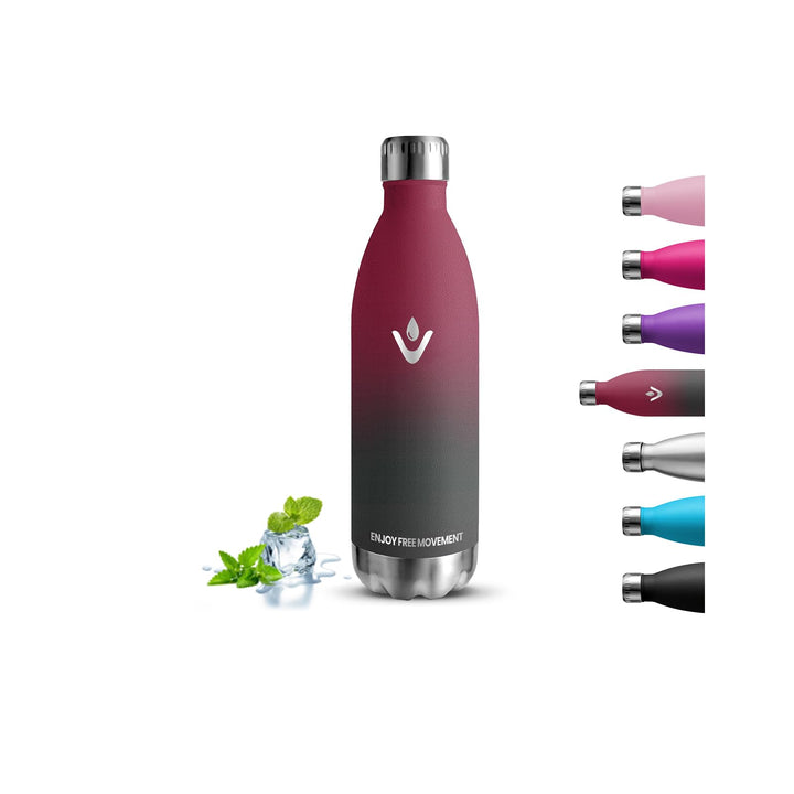 Trinkflasche Edelstahl, Trinkflasche 1l, Trinkflasche Sport, BPA-freie, Trinkflasche Auslaufsicher,