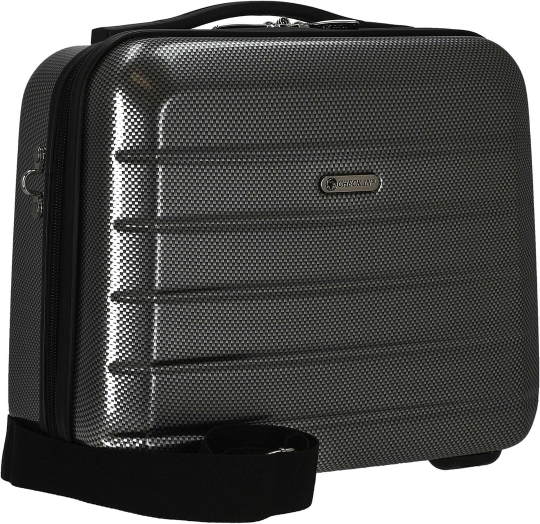 Check in Damen Kosmetikkoffer London 2.0 Reisezubehör- Kosmetiktasche 33 cm Carbon / Schwarz, 33 cm
