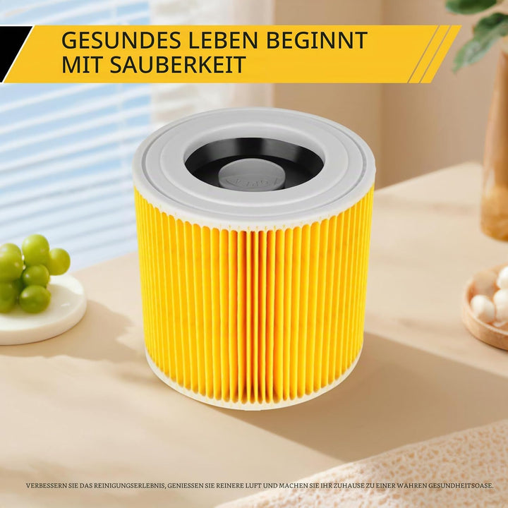4 Stück Filter - für Kärcher Wd3 filter for für Kärcher wd3 Vacuum Cleaners WD1, WD2, WD3, MV3, MV2