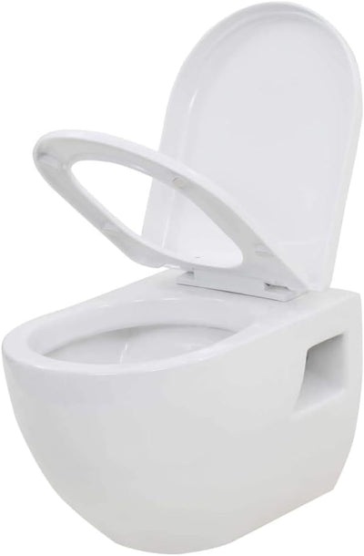 Susany Hänge-Toilette mit Einbau-Spülkasten Wand Hänge Toilette Unterputz Spülkasten 41 x 14 x (110-