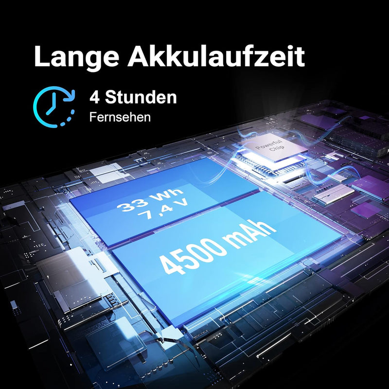 XORO PTL 1400 V2 - 14 Zoll Tragbarer FullHD DVB-T/T2 Fernseher mit eingebauten Akku, HDMI IN, USB 2.