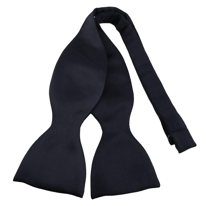 TigerTie Herren Selbstbinder Satin Fliege + Aufbewahrungsbox Blau Marine, Blau Marine