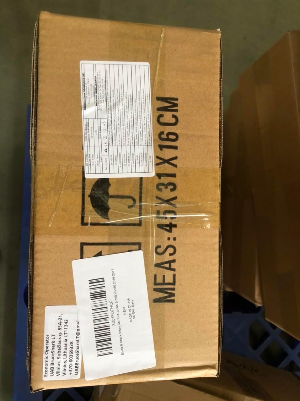 Bruce & Shark Sissy Bar Rückenlehne mit Gepäckträger Fit für Kawasaki Vulcan S 650 Vn650 2015-2017