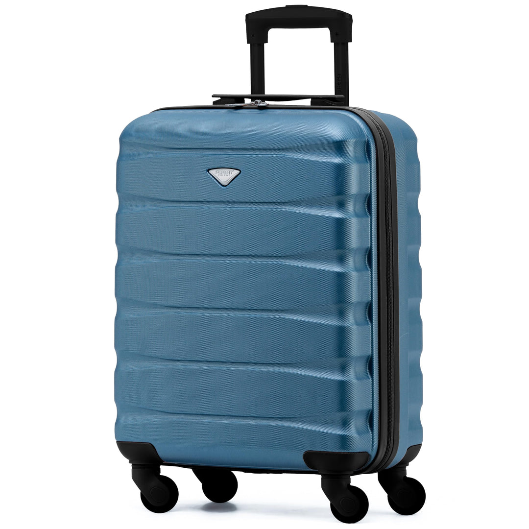 Flight Knight Leichte 4-Rad-ABS-Hartschalenkoffer Handgepack, zugelassen fur uber 60 Fluggesellschaf