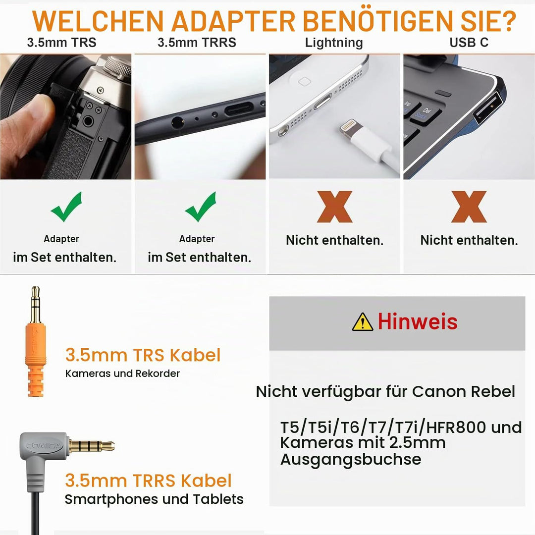 comica Kamera Mikrofon,CVM-VM10II Richtmikrofon Cardioid Shotgun Video Camcorder Mikrofon für Canon,