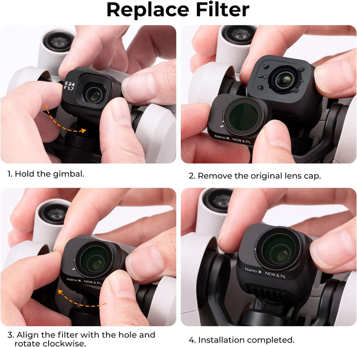K&F Concept Mini 3,Mini 3 Pro Polfilter CPL Filter Kompatibel mit Mini 3 Pro,Mini 3, CPL