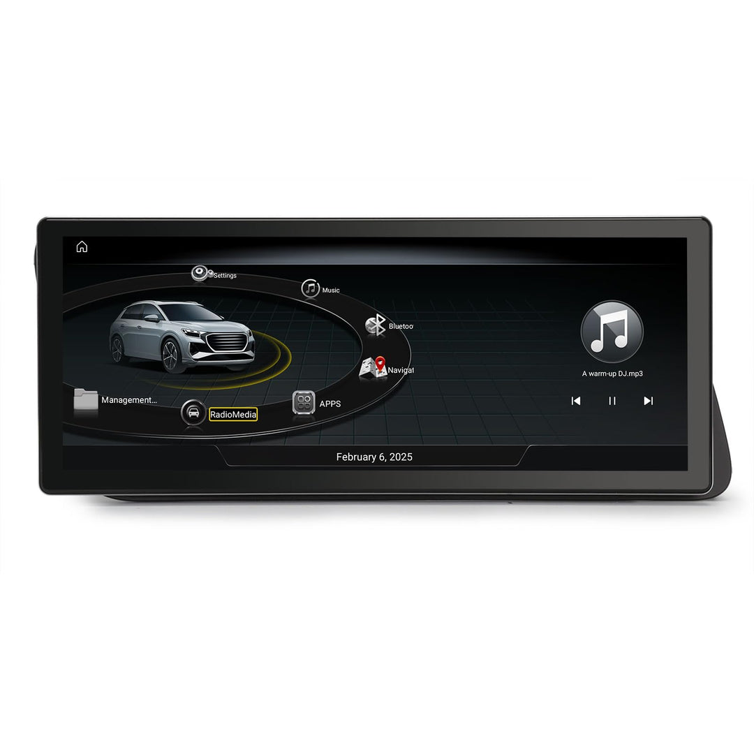 Erisin 10,25 Zoll 8-Kern 4GB+64GB Android 14 Autoradio Bluetooth mit GPS Navigation für Audi Q5 2009