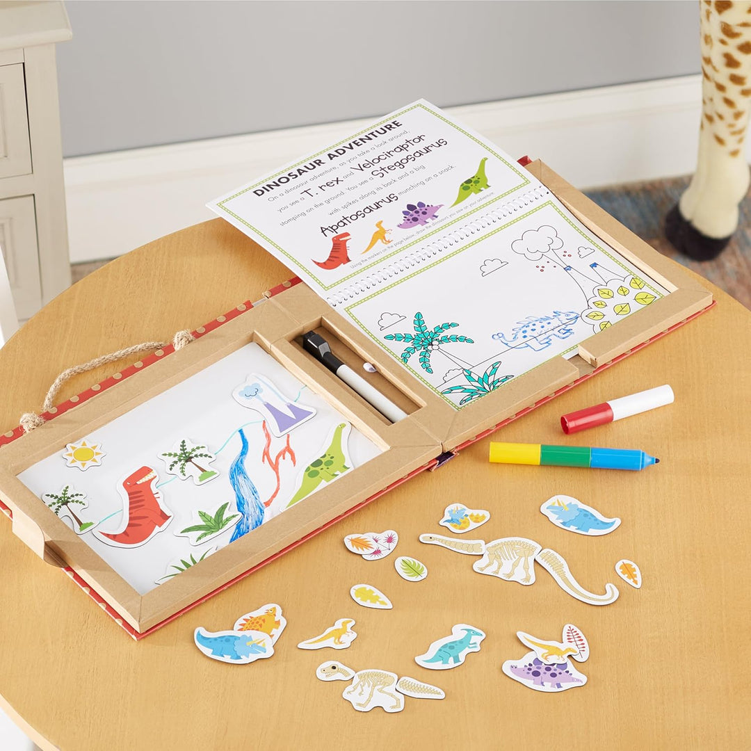 Melissa & Doug | Natural Play: Spielen, Zeichnen, Kreieren, Wiederverwendbares | Mal & Magnet-Set -