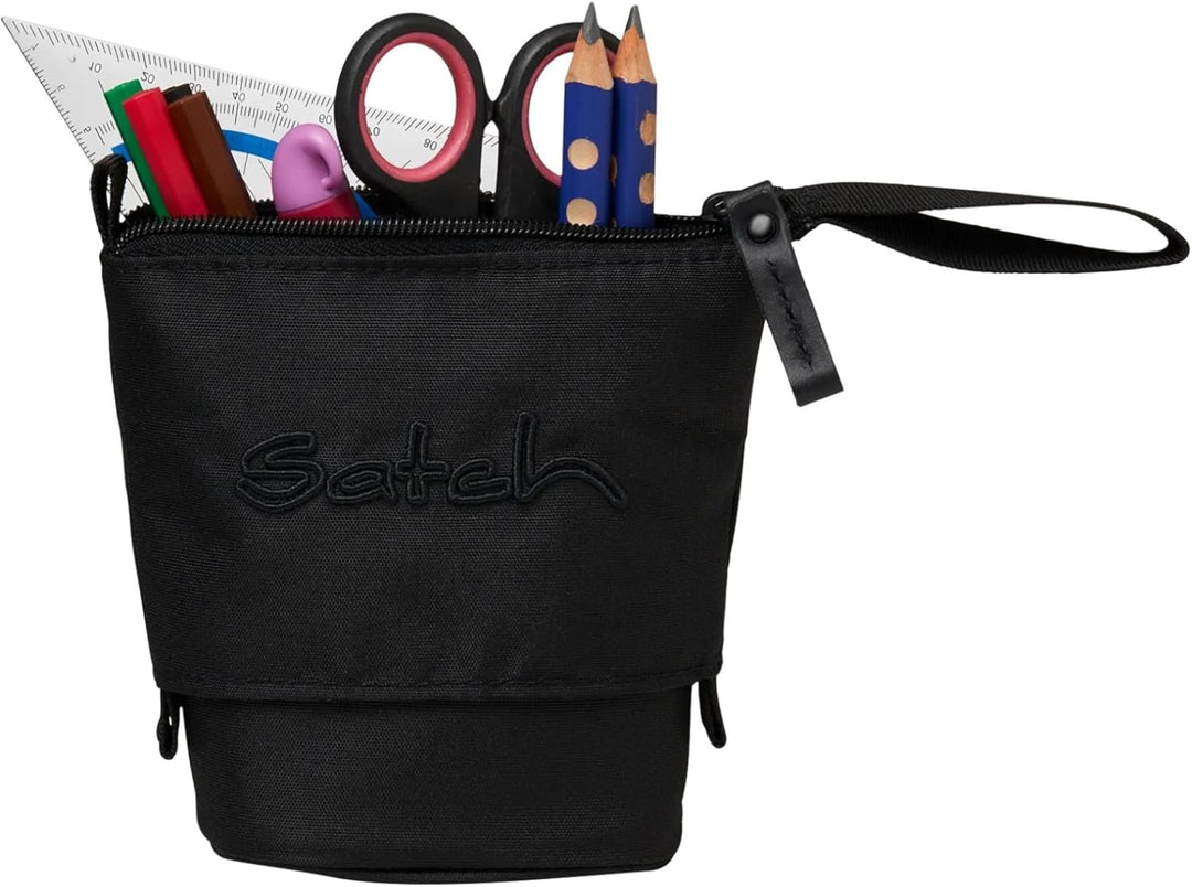Satch Pencil Slider Federmäppchen Stiftehalter zum Stehen 3 Innenfächer Geheimfach Recycelte Materia